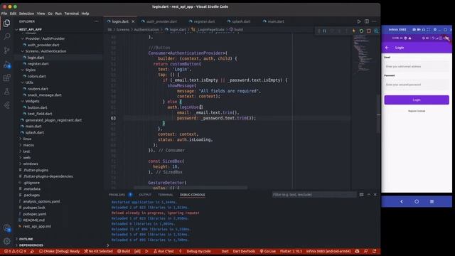 Flutter : Consume REST API with Provider - Login with REST API #7 смотреть онлайн