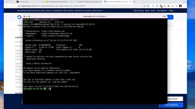 Instalr Nodejs, npm, express, pm2 y configurar el grupo de seguridad. смотреть онлайн