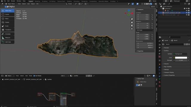 Maps in Blender 3.5 using the BlenderGIS Plugin смотреть онлайн