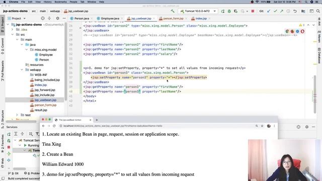 JSP Actions - The jsp:setProperty jsp:getProperty Action смотреть онлайн