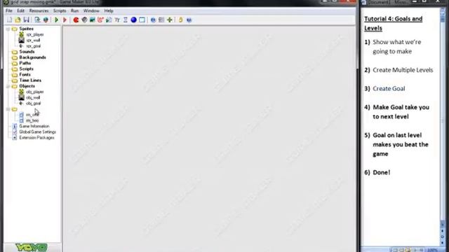 GameMaker Maze Game Video Tutorial #4 Goals and Levels смотреть онлайн