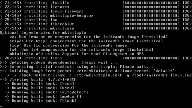 Arch Linux installation fails from archlinux-2016.09.03-dual.iso (kernel 4.7.2-1) смотреть онлайн