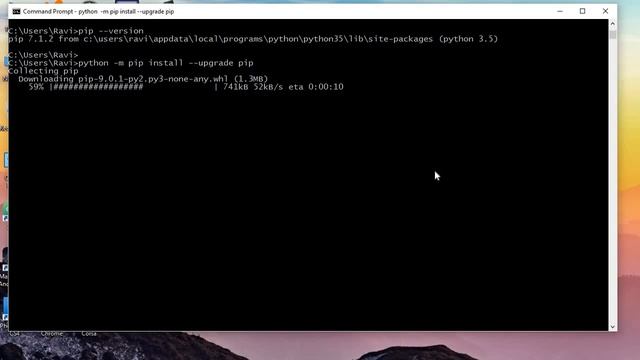 How To Upgrade Python Pip in Windows 10 смотреть онлайн