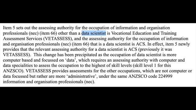 ACS Migration Skills Assessment: new guideline V8.0 on 22 April 2023 смотреть онлайн