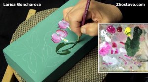 Разбитое сердце Дицентра. Необычный, красивый цветок  Мастер-класс от Художника Ларисы Гончаровой