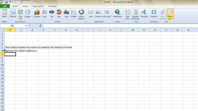 How to Change Row Height in Ms Excel смотреть онлайн
