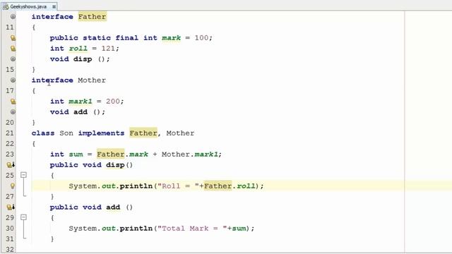 128. Example of One class implements more than one interface in Java Programming (Hindi) смотреть онлайн