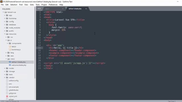 Tutorial Laravel Vue js Indonesia #6 - Rendering Data смотреть онлайн