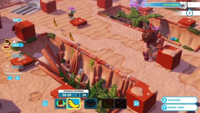 Banana Lagoon-6: Standof-Fish (vs Side Eye) - Mario + Rabbids: Donkey Kong Adventure смотреть онлайн