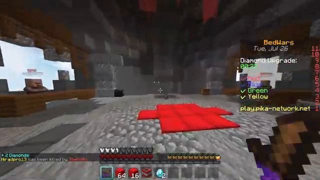 GRINDING some games! Minecraft Bedwars | PikaNetwork смотреть онлайн