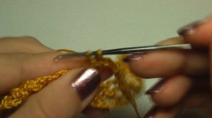 Простая тесьма крючком