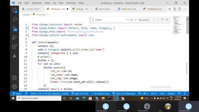 3. How to register user using django? AJAX user exist validation | Food website смотреть онлайн