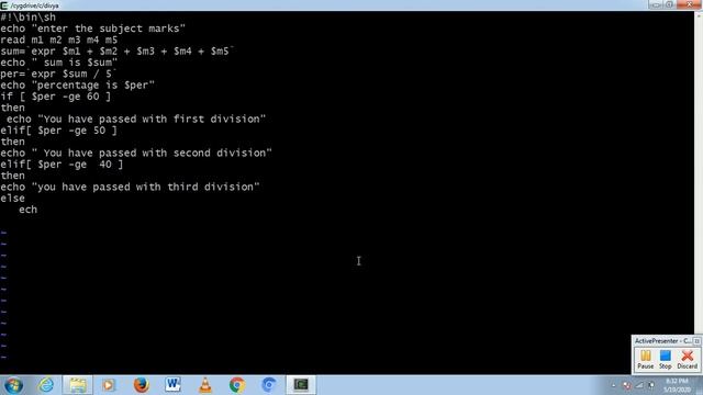 generate marksheet using shell script смотреть онлайн