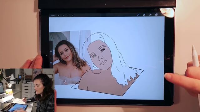 How To Draw Portraits Using PROCREATE ?Step By Step Tutorial смотреть онлайн