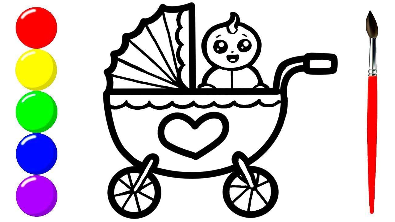 How to draw a fish, a unicorn, a baby stroller, shoes, an umbrella, an airplane смотреть онлайн