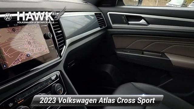 Certified 2023 Volkswagen Atlas Cross Sport 2.0T SEL R-Line Black, Pittsburgh, PA VWP1917A смотреть онлайн