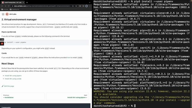 How to install Atri framework using pipenv смотреть онлайн
