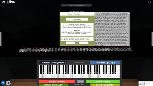 [HARD] Megalovania Roblox Piano Sheet! смотреть онлайн