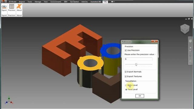 OBJ Exporter for Inventor смотреть онлайн