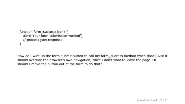 jQuery : Submit a form and get a JSON response with jQuery смотреть онлайн