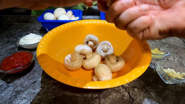 Грибы на мангале. Mushrooms on the grill. смотреть онлайн