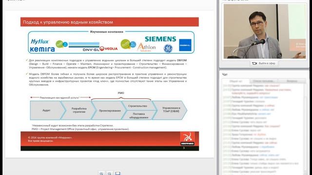 Выставка ЭКВАТЭК 2014. Доклад «Опыт зарубежных предприятий в управлении водным хозяйством" смотреть онлайн