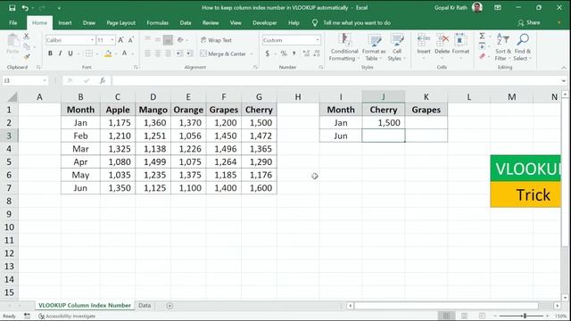How to keep column index number in VLOOKUP automatically смотреть онлайн