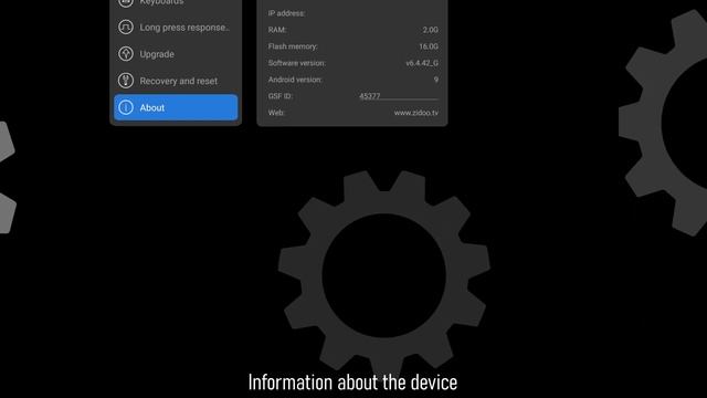 Zidoo - Realtek RTD1619DR - Settings - FW 6.4.42 смотреть онлайн