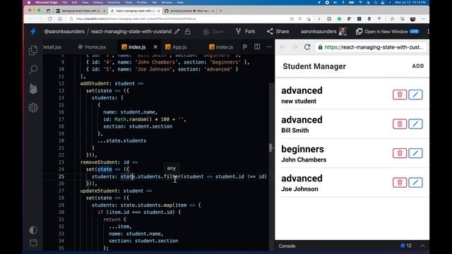 React State Management with Zustand смотреть онлайн