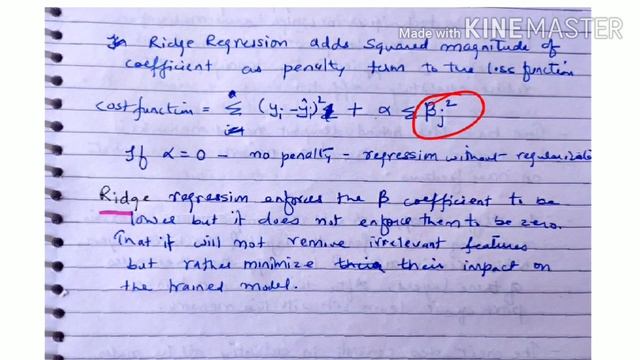 L2 Regularization/ Ridge Regularization/ Ridge Regression - lecture 44/ machine learning смотреть онлайн