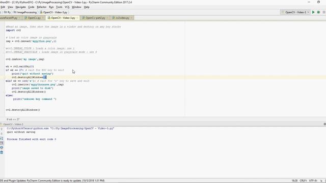 OpenCV - Customizing Waitkey & using matplotlib -Do it yourself- part -3 смотреть онлайн