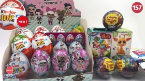 Много сюрпризов. Новогодний киндер джой, звёздные войны, лол и другие