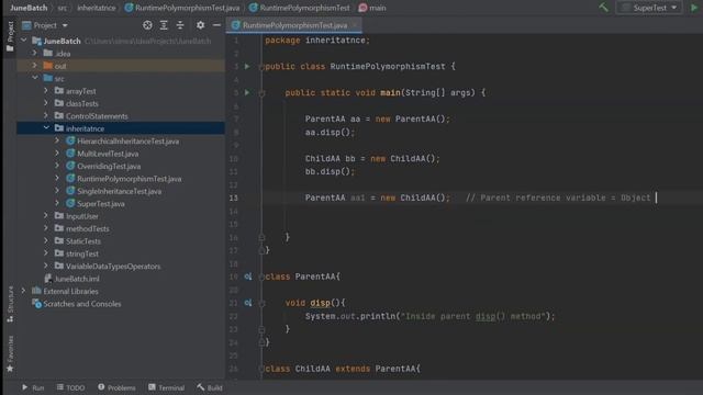 Runtime Polymorphism in Java смотреть онлайн
