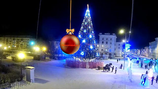 Новогодняя ночь 2018 на площади Краснотурьинска смотреть онлайн