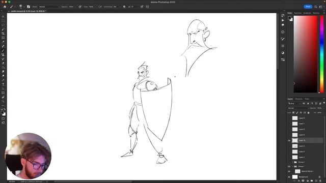 Sketching Knights and Rulers! ( Casual Concept Art! ) - livestream #48 смотреть онлайн