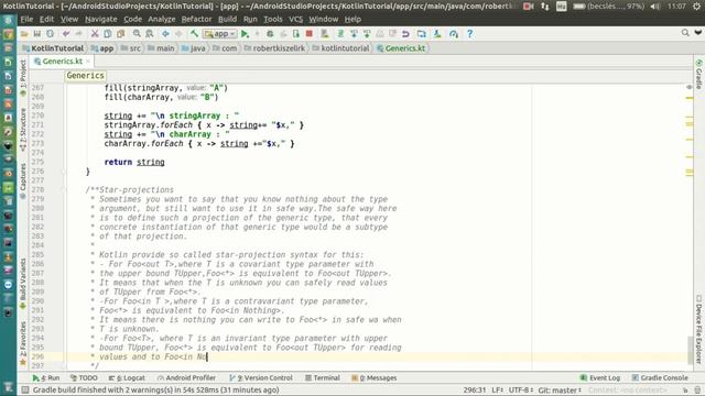 Android Kotlin Tutorial #094 - Generics - Star-projections смотреть онлайн