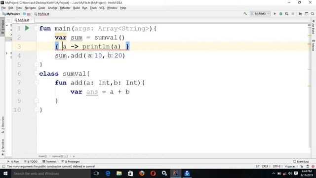 Lamdas function in Hindi. Kotlin Programming Tutorial in Hindi. смотреть онлайн