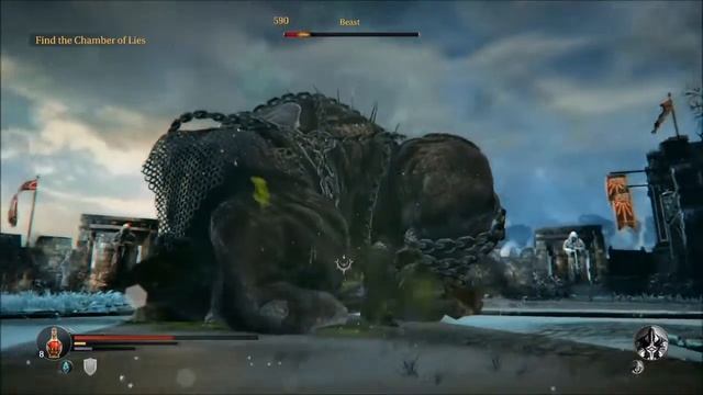 Lords Of The Fallen - Beast Boss With Secret Weapon Unlock