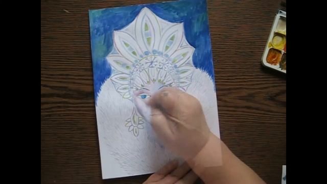 Снежная королева. Акварель. / Snow Queen. Watercolor. смотреть онлайн