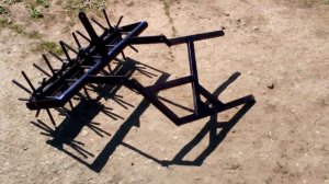 Борона для двухкорпусного плуга