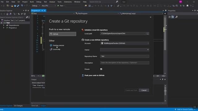How to Push Code to Bit Bucket using VS2019 смотреть онлайн