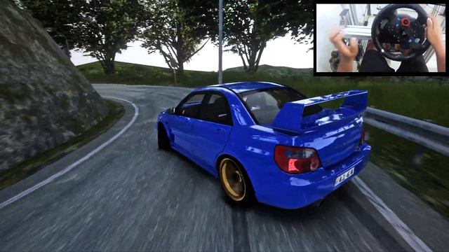 Subaru Uphill Touge Drifting l Assetto Corsa (Logitech G29 - Steering Wheel Gameplay) смотреть онлайн