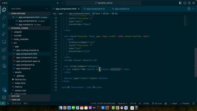 How to create dynamic form in angular 16? смотреть онлайн