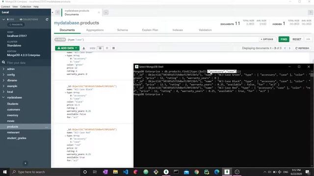 Getting Started with MongoDB tutorial: Queries #3 -Querying Arrays [for beginners] смотреть онлайн