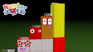 looking for Numberblocks Comparison 1-10-100-1000 to 30000 Standing Tall Numberblocks Number Patter