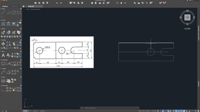 AutoCAD - 2D Tutorial pentru începători - Exercițiu 1 смотреть онлайн
