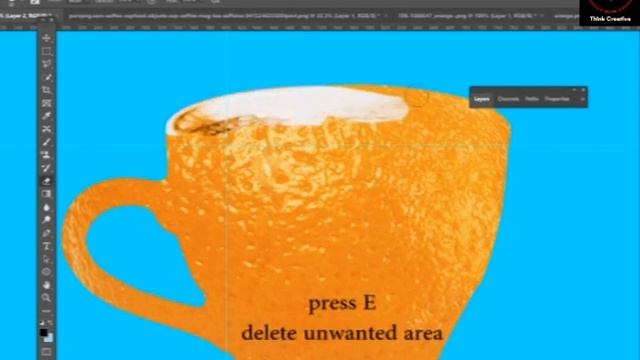orange cup manipultion in photoshop tutorial смотреть онлайн