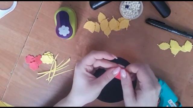 Мастер-класс Анастасии Рахмановой «Объёмная аппликация в стиле хохлома» смотреть онлайн