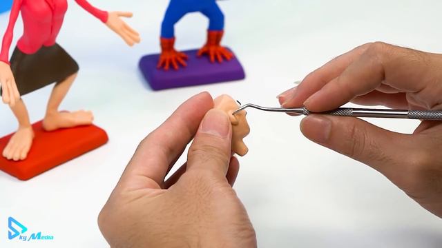 Making Dame Tu Cosita mixed Scary teacher, Nick Zombie with clay 👽 Polymer Clay Tutorial смотреть онлайн