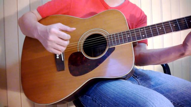 1973 Yamaha FG-360 Tan Label Made in Japan смотреть онлайн